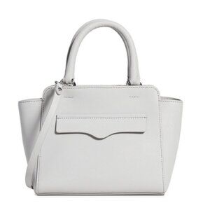 NWT Rebecca Minkoff Avery Leather Tote in Gray/Perla